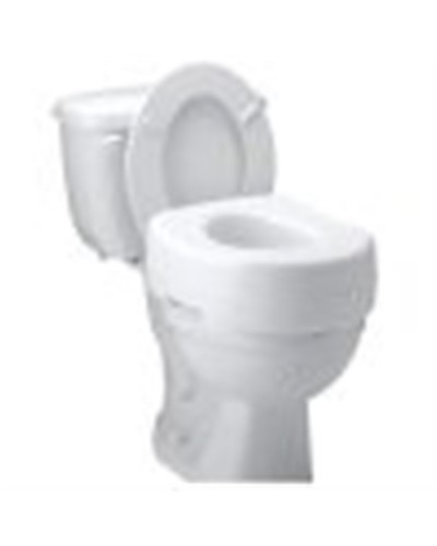 Raised Toilet Seat Carex® Economy 5-1/2 Inch Height White 300 lbs. Weight Capacity
